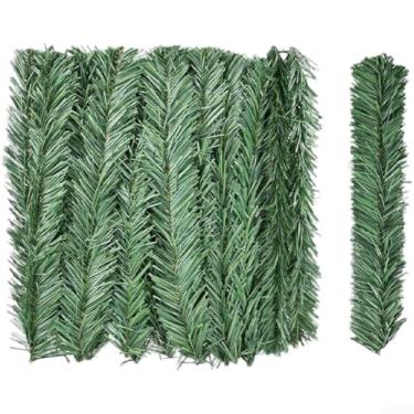 Imagem de Fitas decorativas de fitas decorativas de Natal PVC 24 peças estilo europeu verde 30 cm comprimento 4 cm largura design retardador de chamas flexível para árvores, grinaldas, mesas, arranjos de férias