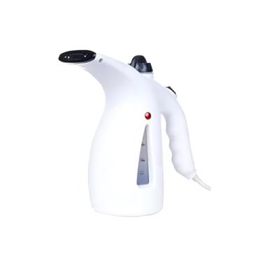 Imagem de Vaporizador de Roupas Portátil, Branco, 300ml, Ferro a Vapor Vertical com Escova, Cabo 1.40m, Higienizador para Tecidos, 110V, 22x20x11cm