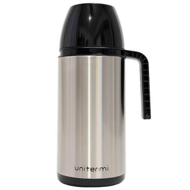 Imagem de Garrafa Térmica De Mesa Roma 1 Litro Aço Inox Unitermi Café Chá Tereré