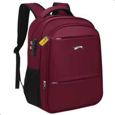 Imagem de Mochila Bolsa Notebook Masculina Feminina Reforçada com Cadeado Ideal 