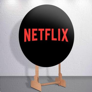 Imagem de Capas p/ Painel Redondo Estampa N3tFlix Pipoca Filme Estampa Infantil 