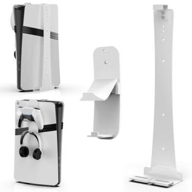 Imagem de Vilante Wall Mount for All PS5 Models, PS5/PS5 Slim/PS5 Pro Wall Mount Wall Bracket for PS5/PS5 Slim/PS5 Pro Sturdy Mount Wall Holder Bracket for PS5/PS5 Slim/PS5 Pro Accessories (Digital and Disc)