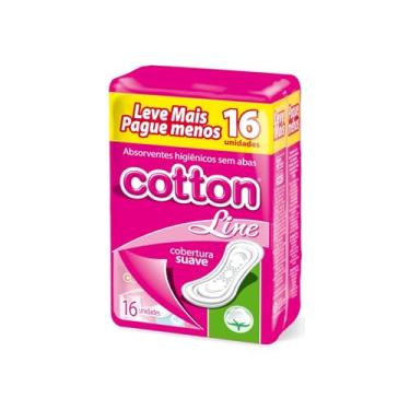 Imagem de Absorventes Cotton Line S/Abas Suave C/16