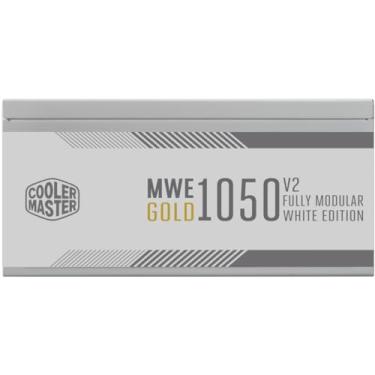 Imagem de Fonte Cooler Master MWE Gold 1050 V2 1050W Full Modular ATX3.0 (sem cabo de força), 80 Plus Gold, Cor Branco/White, MPE-A501-AFCAG-3GWO