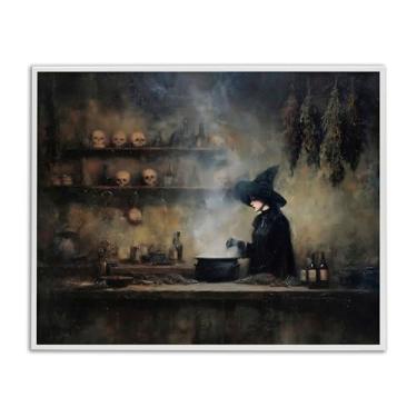 Imagem de Stupell Industries Witch's Cauldron Brew White Framed Giclee Art, design by Arlington Prints, 16 x 20