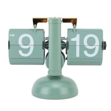 Imagem de Relógio de Mesa Flip retrô Com Temporizador de Lembrete, Precisão Estável, Relógio Mecânico Criativo Automático para Decoração de Escritório Doméstico