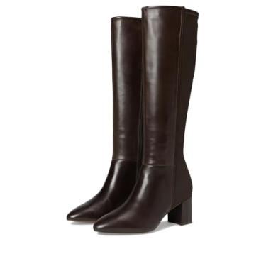 Imagem de Johnston & Murphy Bota feminina Vicki cano alto, Marrom escuro, 41