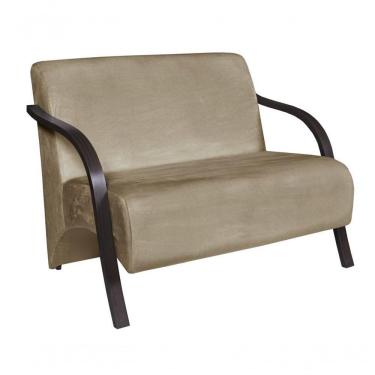 Imagem de Poltrona 2 Lugares Vênus Braço Madeira Cappuccino.