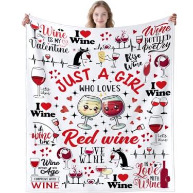 Imagem de Cobertor de vinho tinto para amantes de vinho tinto cobertor de flanela macio aconchegante cobertor de uvas presentes para meninas mulheres adultos 152 x 127 cm