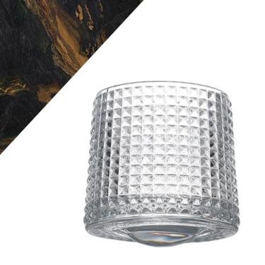 Imagem de Vidro giratório facetado de diamante - copo de bebida com base giratória, caneca de bebida estampada, utensílios de bar decorativos, copo para beber doméstico