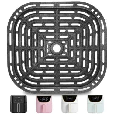 Imagem de GWY Bandeja de cozimento de fritadeira a ar para fritadeira a ar CHEFMAN de 6 litros, 24 x 20 cm peças de reposição para fritadeira a ar antiaderente de grau alimentício, pode ser lavada na