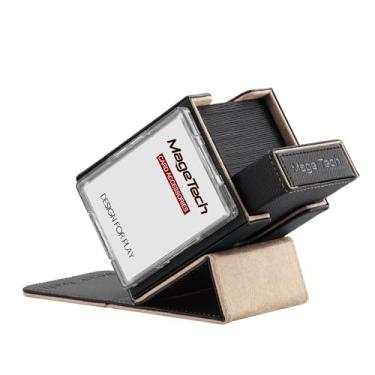 Imagem de Mage Tech Adventurer [Champion] Modular Deck Box – Fits 100+ Single-Sleeved Cards – Includes Avatar Card Holder & Pocket Dice Box – Expandable Design – Wealth (Black/Pale Gold)