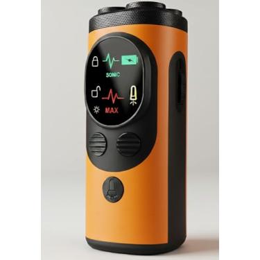 Imagem de Dispositivo antilatido para cães - seguro, recarregável, à prova d'água IPX7 com luzes LED (laranja)