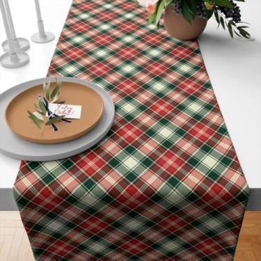 Imagem de Caminho de Mesa Natal, Caminho de Mesa Trilho Toalha Natal 4 Ou 6 Lugares, 1,35x0,40, Retrô(TME-16526)