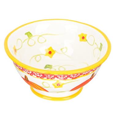 Imagem de Pratos de jantar de abóbora, pratos de cozinha de cerâmica e Natal de Halloween, prato de salada, resistente a lascas, prato de frutas, pratos seguros para lava-louças, para massas, saladas, lanches