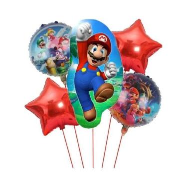 Imagem de Decoração De Balões De Folha Para Festa De Aniversário Infantil Super 