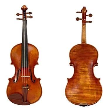 Imagem de Verniz de óleo feito à mão para violinos 4/4 para iniciantes com arco de espuma para estudantes, iniciantes instrumento de violino