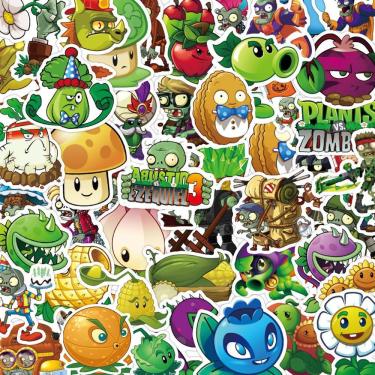 Imagem de Pacote de adesivos de anime Plants And Zombies, 50 unidades