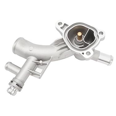 Imagem de Cryfokt Carcaça do Líquido Refrigerante do Termostato Carcaça Frontal de Saída de água de Excelente Desempenho para Chevy Cruze 1.4L 2011-2016, Chevy Trax 1.4L 2013-2020, para Reparo Automotivo