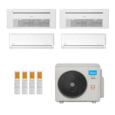 Imagem de Ar-Condicionado Multi Split Inverter Midea 42.000 (2x Evap HW 9.000 + 2x Evap Cassete 1 Via 12.000) Quente/Frio 220V								