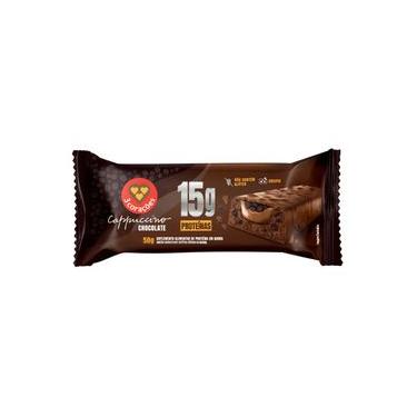 Imagem de Barra de Proteína Cappuccino Chocolate 3 Corações – 15g de Proteína