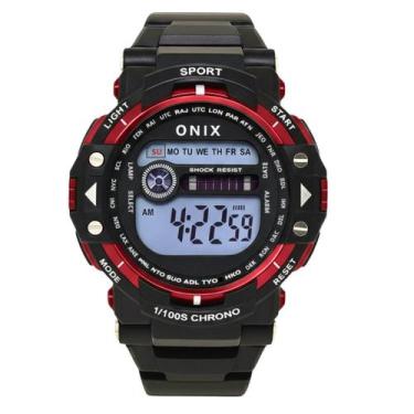 Imagem de Relógio Masculino Onix Digital IT-8402801 Preto e Vermelho