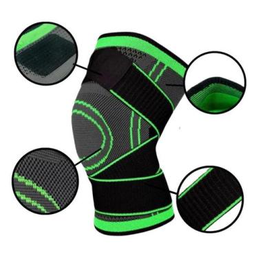 Imagem de Joelheira Protetora Esportiva Faixa Compressão Ajustável - Shopbr