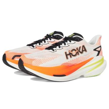 Imagem de HOKA Tênis masculino Mach X 3, Branco/neon tangerina, 44