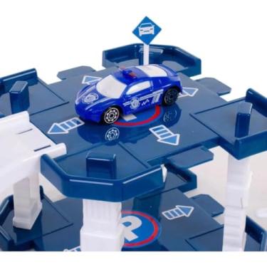 Imagem de Pista Estacionamento de Brinquedo policial com 40 Peças