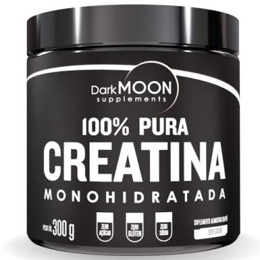 Imagem de Suplemento em Pó 100% Creatina Pura Monohidratada Pote 300g Sem Sabor - Creatina 100% Pura Máximo Desempenho - Darkmoon Supplements
