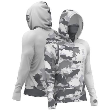 Imagem de Camiseta de Pesca Masculina X-Protect 360 Sublimada - Mar Negro-Masculino