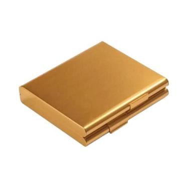 Imagem de Estojo De Cigarros Ultra-Fino Em Liga De Alumínio Para 20 Cigarros Com