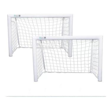 Imagem de Trave Futebol Kit 2 Unidades Desmontável Profissional Para Crianças Go