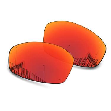 Imagem de Well-aimed Lentes de substituição compatíveis com óculos de sol Oakley New Whisker OO4141 - irídio vermelho polarizado