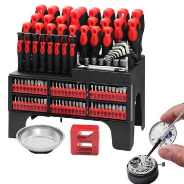 Imagem de Conjunto de Chaves de Fenda,Ferramentas para Substituição de Pontas,Kit de Chaves de Precisão com Estojo | para Manutenção de Eletrónicos Computadores Relógios Óculos