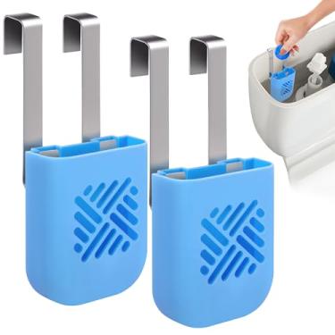 Imagem de moonoom Suporte para tablet de limpeza de tanque de vaso sanitário, suporte de tablet de alvejante para vaso sanitário, suporte de limpador de vaso sanitário para evitar resíduos dissolvidos de tanque