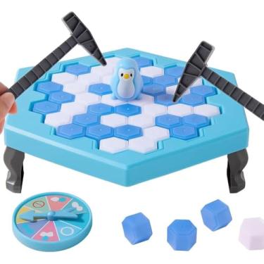 Imagem de Jogo Quebre o Gelo Pinguins Infantil | Brinquedo Educativo de Mesa, Quebra-Gelo, Diversão em Família, Numa Fria Pinguins