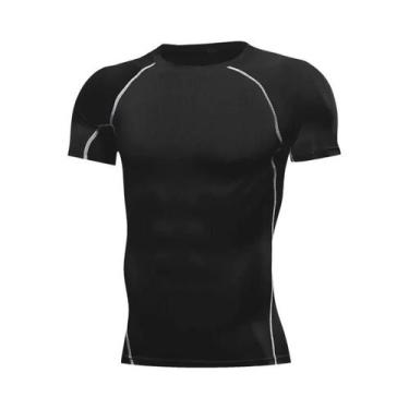 Imagem de Camiseta De Compressão Masculina De Secagem Rápida Para Corrida, Respi
