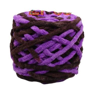 Imagem de Fio De Poliéster Macio E Grosso (2 Peças) Para Tricô Manual, Crochê, C