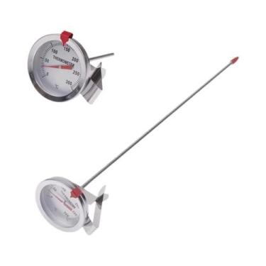 Imagem de Termômetro De Cozinha Em Aço Inoxidável Para Leite, Café, Carne E Medi