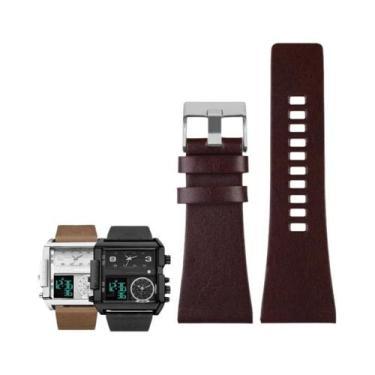 Imagem de Pulseira De Relógio De Couro Genuíno Masculina Para Diesel DZ7406 DZ74