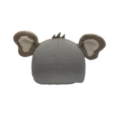 Imagem de Aymzbd Capa para Capacete de Esqui, Acessório para Capacete, Quente, Macia, Bonita, Criativa, Gorro de Tricô Protetor, Decoração, Gorro de Inverno para Esqui, Orelhas de Elefante Cinzentas