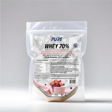 Imagem de Whey Protein Concentrado 70% 450g Pure Athletic-Unissex