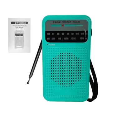 Imagem de Rádio Pequeno Portátil - Rádio FM de Bolso | Caixa de Sem Fio com Mostrador a Pilhas Para Idosos Relaxamento Viagem Uso Exterior Praia Trabalho Academia Acampamento