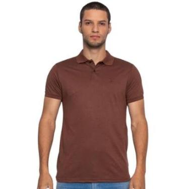 Imagem de Camisa Polo Masculina Fatal Marrom Café 30170-Masculino