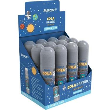 Imagem de Cola em Bastão Sistema Solar 15G com Glitter Caixa com 12 Unidades - M
