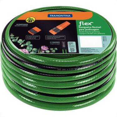 Imagem de Mangueira Agua Tramontina Trancada Verde/Preta 1/2'' 15M 79167/150, Pr