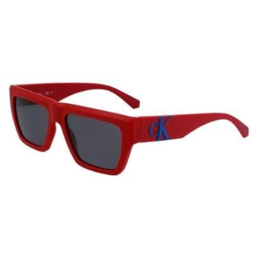 Imagem de Óculos de Sol Calvin Klein Jeans CKJ23653S 600 - Vermelho 55-Masculino