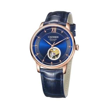 Imagem de Relógio Mecânico Automático Ultra Fino Para Homens Com Mostrador De Co