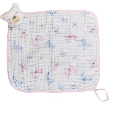 Imagem de Naninha Soft com Pelúcia Bordada e Prendedor de Chupeta